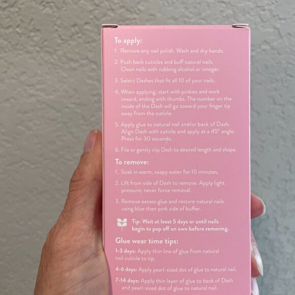 Red Aspen Nails - Heartfelt Olivia Pink Nail Dashes NEW - Picture 5 of 6